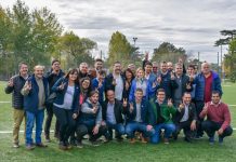 Facundo Celasco recorrió obras en Merlo junto a dirigentes de la quinta sección Facundo Celasco