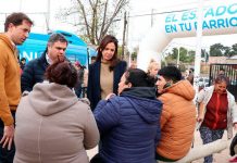 Carolina Stanley volvió al Conurbano y recorrió Esteban Echeverría
