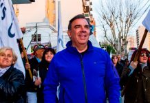 Avellaneda: Luis Otero cerró la campaña con una caminata por mitre
