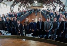 María Eugenia Vidal junto a Intendentes de Cambiemos tras la derrota en las PASO