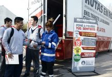Llegó a plaza Brown el trailer de concientización sobre seguridad vial