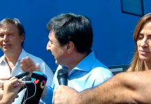 Tarjeta alimentaria: Daniel Arroyo encabezó junto a Mariano Cascallares el operativo en Brown