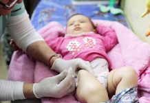 Intensa campaña de vacunación contra el sarampión en Almirante Brown