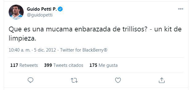 Guido Petti Pagadizábal, los pumas, tweets