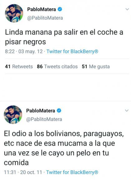 pablo matera, los pumas, twits, tweets