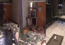 Revientan cajero automático y roban todo el dinero