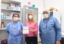 Verónica Magario se aplicó la segunda dosis de la vacuna Veronica Magario, vacuna covid-19