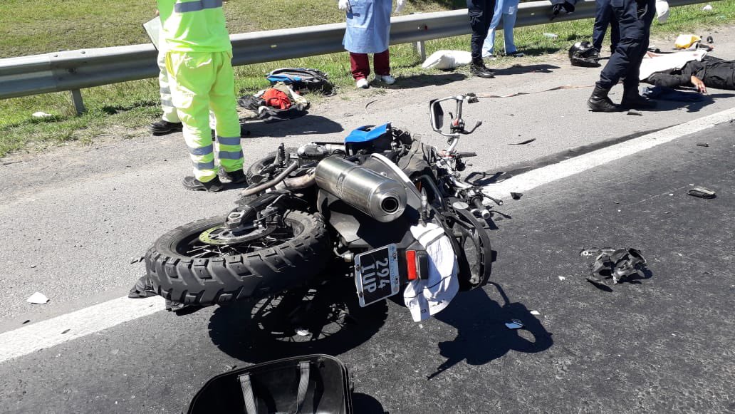 comisario, Ezeiza, accidente, autopista, moto