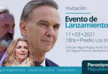 Pichetto lanza «Peronismo Republicano» junto a Claudia Rucci y Joaquin de La torre