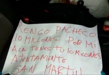 Asesinaron a un efectivo de la PFA y dejaron un mensaje mafioso