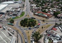 Burzaco: arranca la obra del viaducto de la Ruta 4 y restringen el tránsito en la Rotonda de Los Pinos
