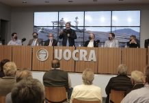 Campaña: Manzur, Guzman y Wado junto a otros ministros participaron de un acto en la UOCRA