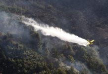 Brigadas y medios aéreos de Nación combaten el incendio en Aluminé