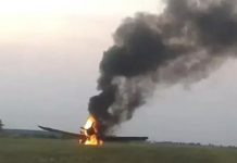 Un avión hidrante se prendió fuego mientras combatía los incendios en Corrientes
