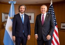 Cafiero se entrevistó con el embajador de Estados Unidos