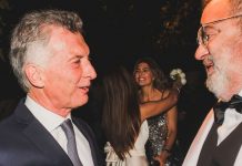 El expresidente Mauricio Macri fue al casamiento del periodista Jorge Lanata