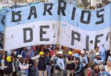 Protesta y acampe en distribuidora de alimentos