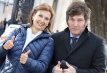 Mondino, diplomática: se fue elogiando a Milei por sus «ideas firmes y coraje para mantenerlas»